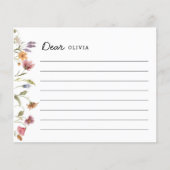 Wilde bloem Floral 1e verjaardag Capsule Kaart (Voorkant)