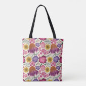 Wilde bloem Floral Pattern Persoonlijke Canvas tas (Achterkant)
