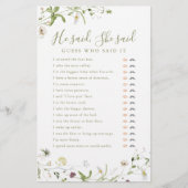 Wilde bloem Hij zei dat ze vrijgezellenfeest wild  (Voorkant)