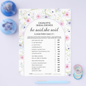 Wilde bloem Hij zei dat ze zei dat Vrijgezellenfee Flyer (Enkel)