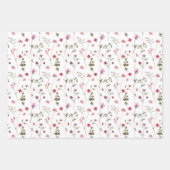 Wilde bloem inpakpapier vel (Voorkant 3)