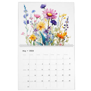 Wilde bloem kalender
