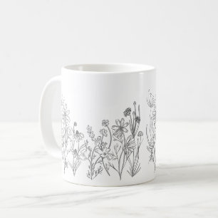 Wilde bloem koffiemok