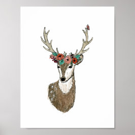 Wilde bloem: koning van het bos poster