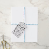 Wilde bloem Kunst Cadeaulabel (Met Touw)