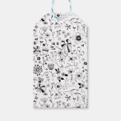 Wilde bloem Kunst Cadeaulabel (Voorkant)