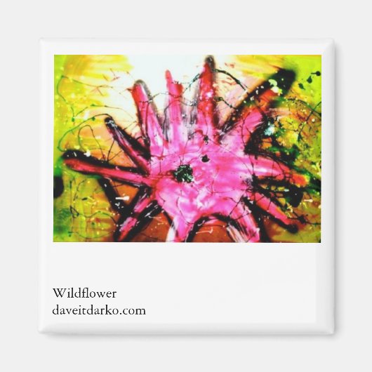 Wilde bloem magneet (Voorkant)