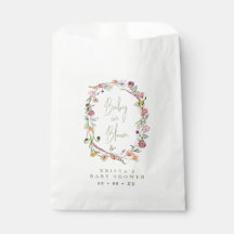 Wilde bloem met grote Baby in het Baby shower Bloo