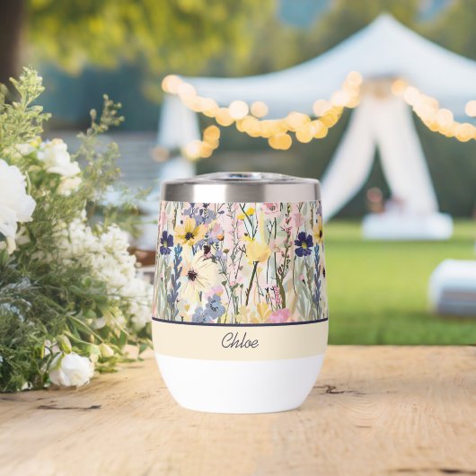 Wilde Bloem Monogram Botanisch (Bruiloft (Gedraaid)  )