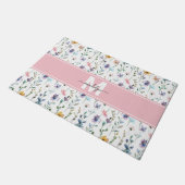 Wilde Bloem Monogram Deurmat (Schuin)