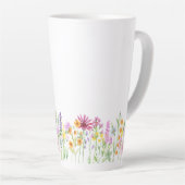 Wilde bloem Naam Definitie Wilde Bloem Latte Mok (Rechterhoek)