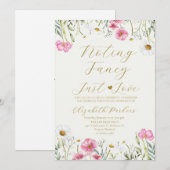 Wilde bloem Niets bijzonders Gewoon liefde Wegloop Kaart (Voorkant / Achterkant)