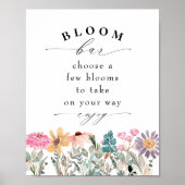 Wilde bloem of bloemstaaf poster (Voorkant)