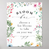 Wilde bloem of blokbalk poster (Voorkant)