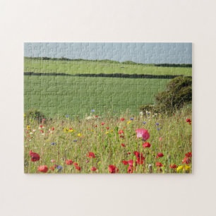 Wilde bloem op de wilde Atlantische weg Legpuzzel