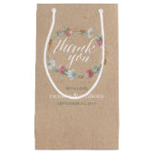 Wilde bloem op Kraft Country Weddenschap Klein Cadeauzakje (Voorkant)