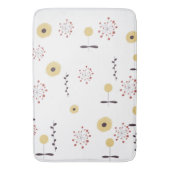 Wilde Bloem Patroon Boho Badmat (Voorkant Verticaal)