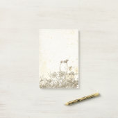  "Wilde bloem"-perkamentnota's Post-it® Notes (Op bureau)