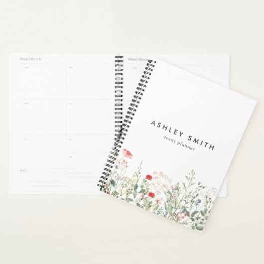 Wilde bloem planner (Display)