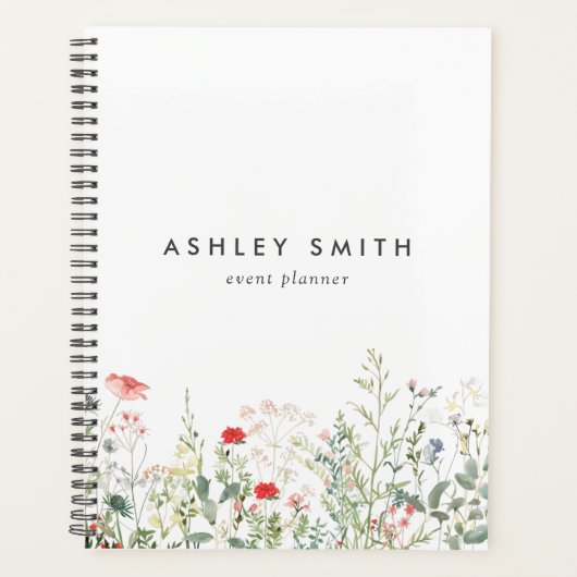 Wilde bloem planner (Voorkant)