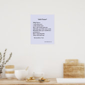 Wilde bloem - poëzie poster (Keuken)