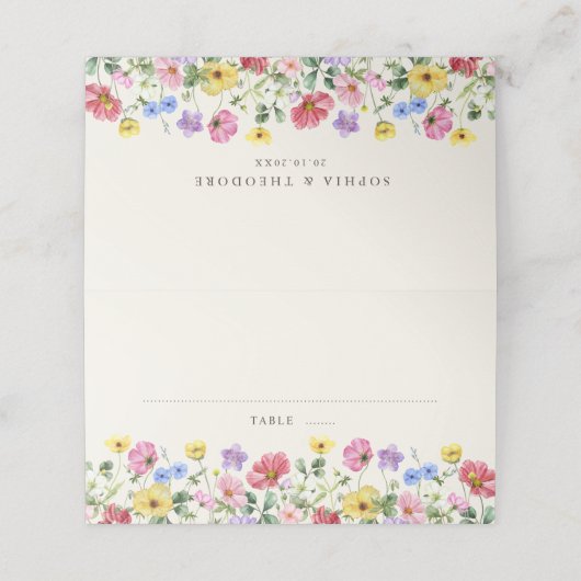 Wilde Bloem Rustieke Chic Bloem Boho Landelijke Br (Buitenkant ongevouwen)