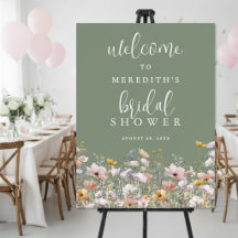 Wilde Bloem Salie Groen Bruidsdiner