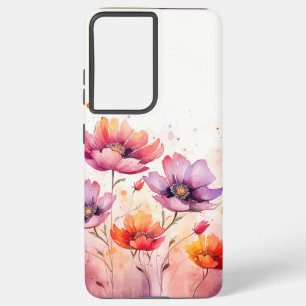 Wilde bloem samsung galaxy hoesje