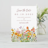 Wilde Bloem Save the Date (Staand voorkant)
