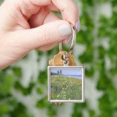 Wilde bloem sleutelhanger (Hand)