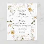 Wilde bloem sparen de Datum (Voorkant)