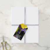 Wilde bloem sparen de Labels van de Datum Cadeaulabel (Met Touw)