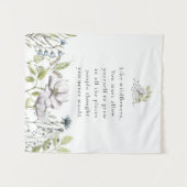 Wilde Bloem Spreuk Wandkleed (Voorkant (horizontaal))