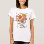  wilde bloem t-shirt (Voorkant)