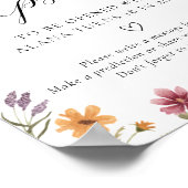 Wilde bloem Time Capsule Sign Poster (Hoek)