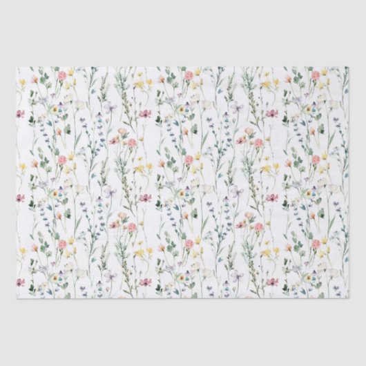 Wilde bloem tissuepapier (Voorkant)