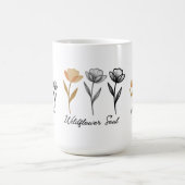 Wilde bloem trendy ontwerp koffiemok (Center)