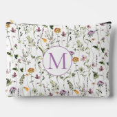 Wilde bloem Tuinpatroon Aangepast monogram Etui (Voorkant)