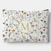 Wilde bloem Tuinpatroon Aangepast monogram Etui (Voorkant)