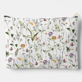Wilde bloem Tuinpatroon Aangepast monogram Etui (Achterkant)
