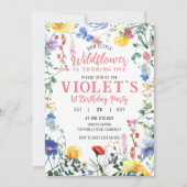 Wilde bloem - uitnodiging (Voorkant)