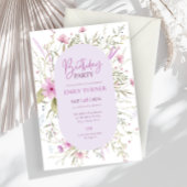 Wilde bloem - uitnodiging