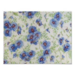 Wilde bloem Violet Foto afdrukken Afdruk