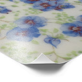 Wilde bloem Violet Foto afdrukken Afdruk (Hoek)