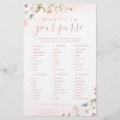 Wilde bloem wat er in je paarse vrijgezellenfeest (Voorkant)