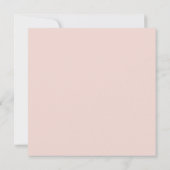 Wilde bloem Waterverf Blush Pink Weddenschap Kaart (Achterkant)