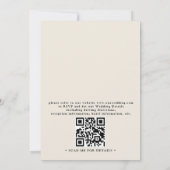 Wilde Bloem Waterverf Boho Bloemencode QR Code Tro Kaart (Achterkant)
