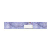 Wilde bloem Waterverf Texture Peri ID954 Uitnodigingen Wikkel (Vlak)