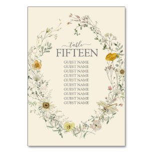 Wilde Bloem Waterverf Zomer Herfst Kaart