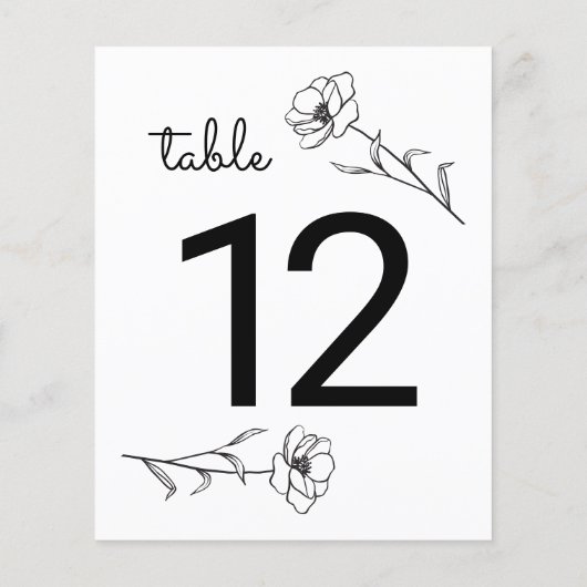 Wilde bloem-weddenschapsnummer (Achterkant)